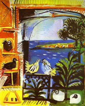 Pablo Picasso Painting - The Doves 1957 Pablo Picasso